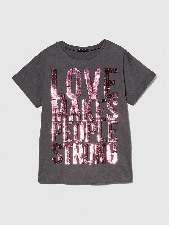 Sisley Shirt in Anthrazit günstig kaufen