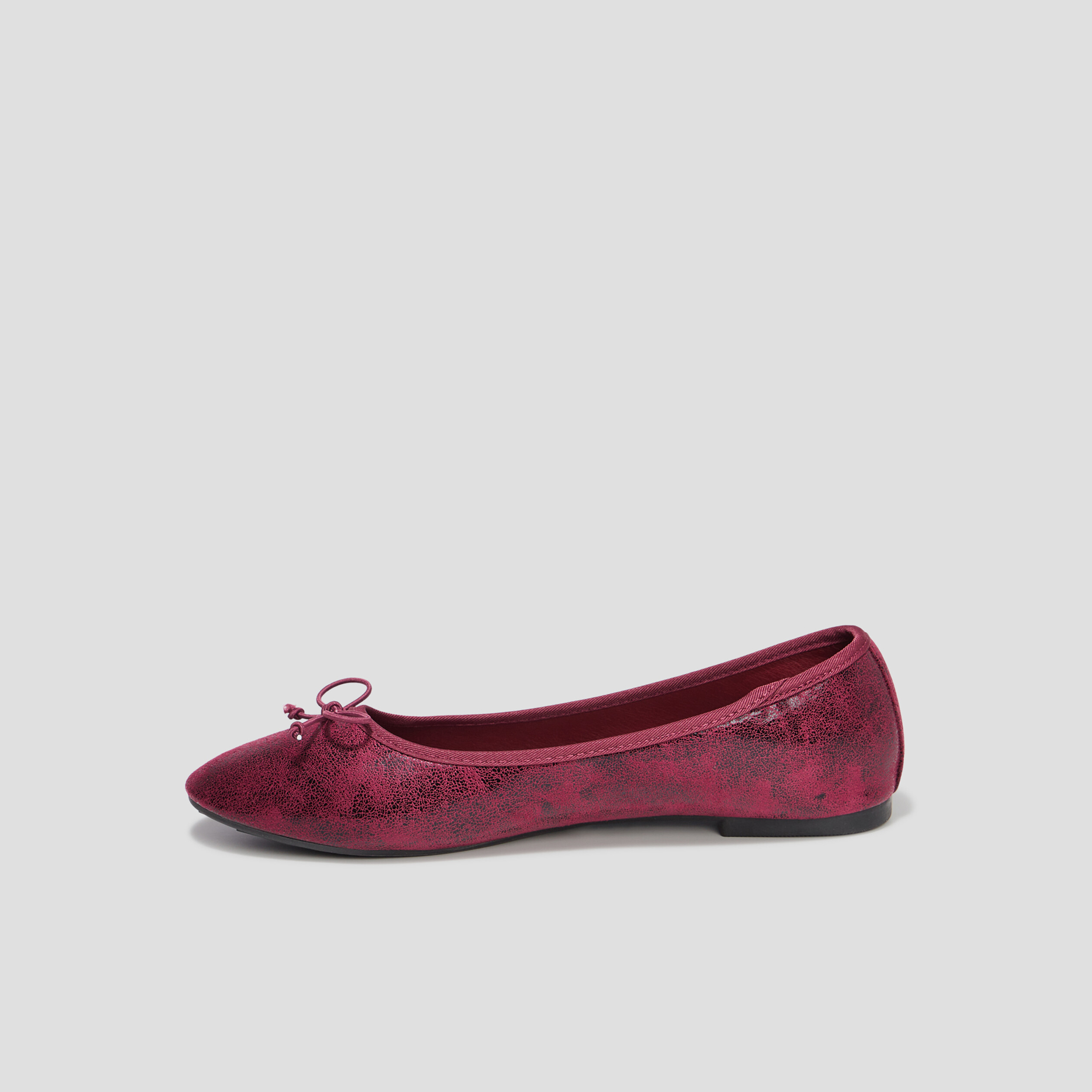 Ballerines irisées bordeaux femme | La Halle
