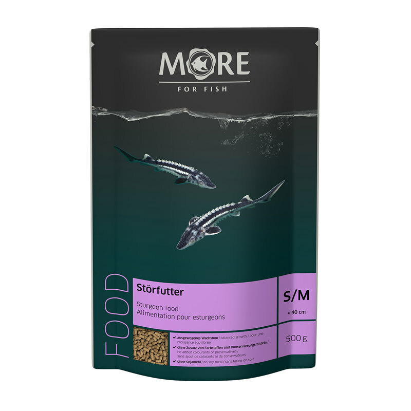 MORE Hauptfutter MORE FOR FISH Störfutter 500 g