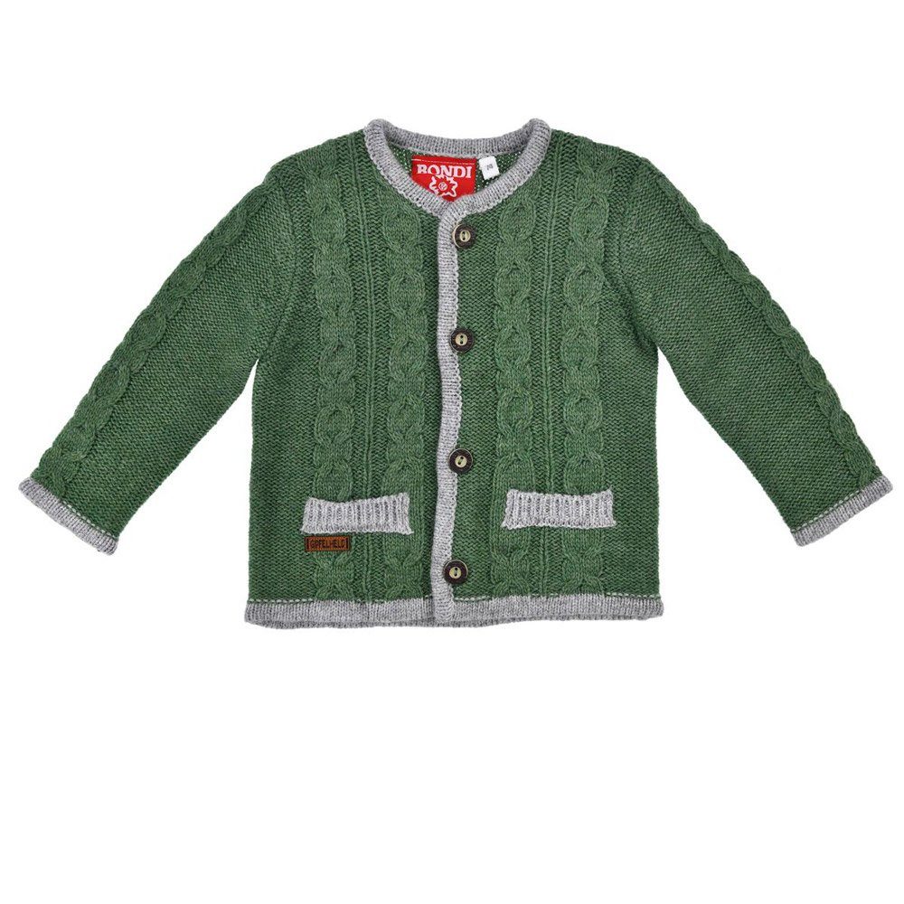 BONDI Trachtenjacke BONDI Jungen Trachten Strickjacke mit Zopfmuster 9