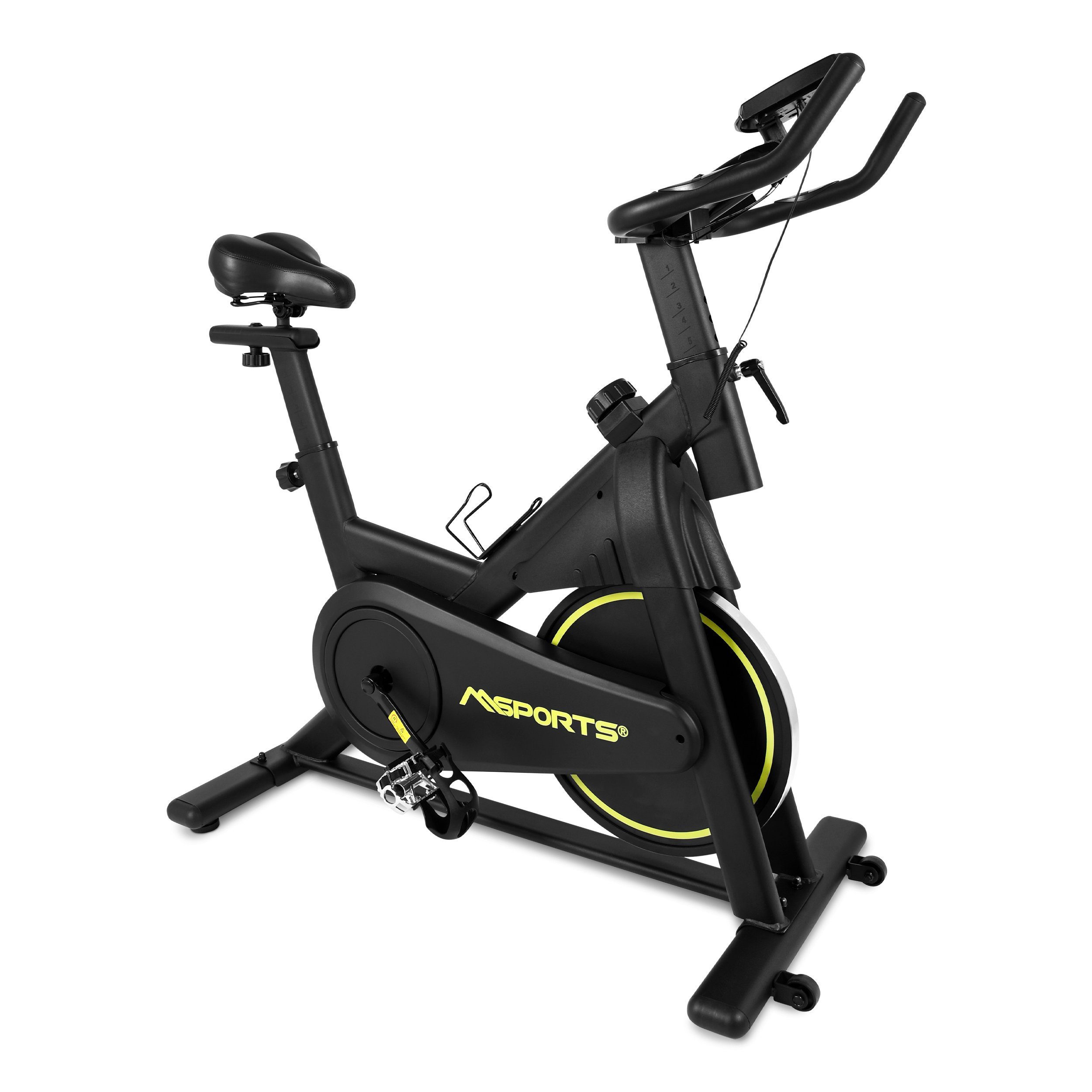 MSports® Speedbike Indoor Cycling Bike Black Series, Magnetischer Widerstand