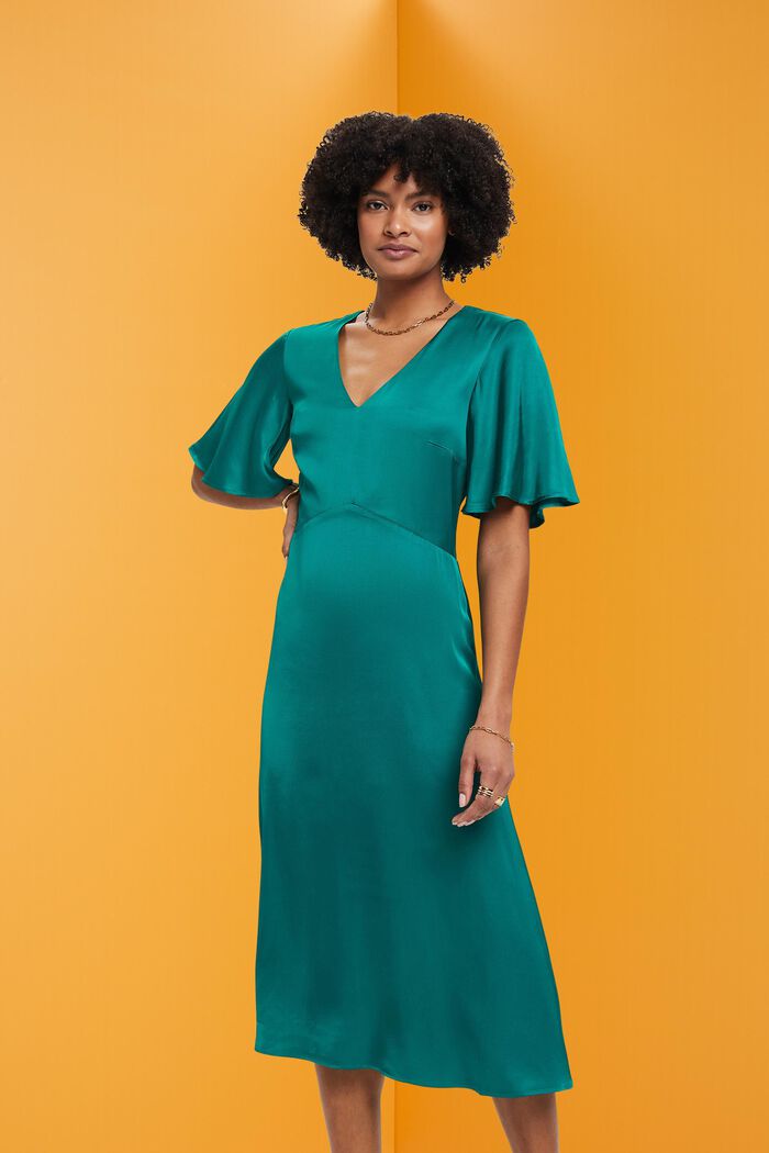 Midikleid aus Satin