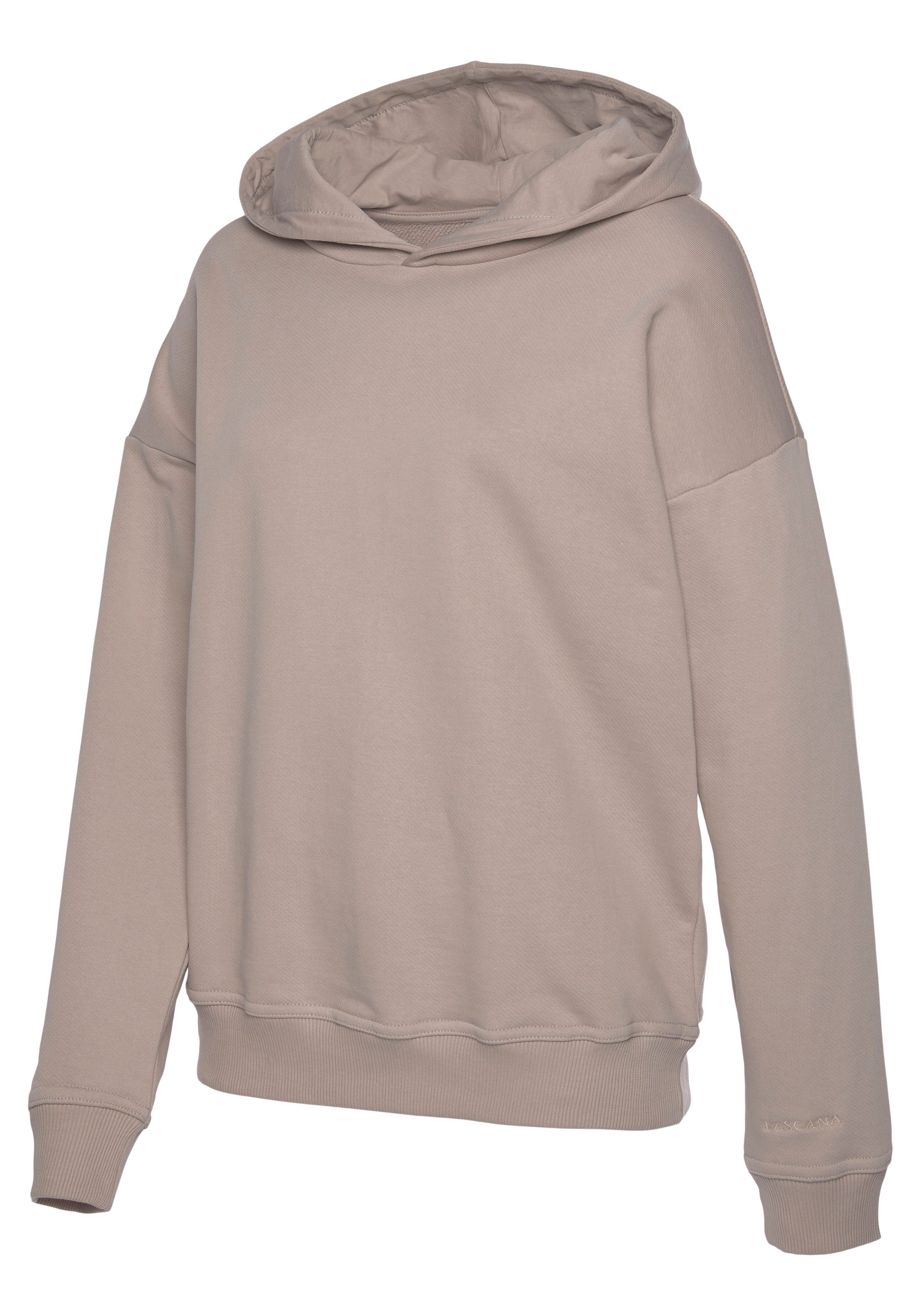 LASCANA Hoodie aus organischer Baumwolle, Loungewear, Loungeanzug, Hoodie