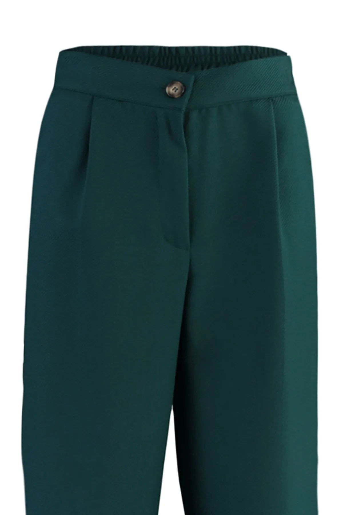 Trendyol Collection  Petrolfarbene gerade/gerade geschnittene Webhose TWOAW22PL0321