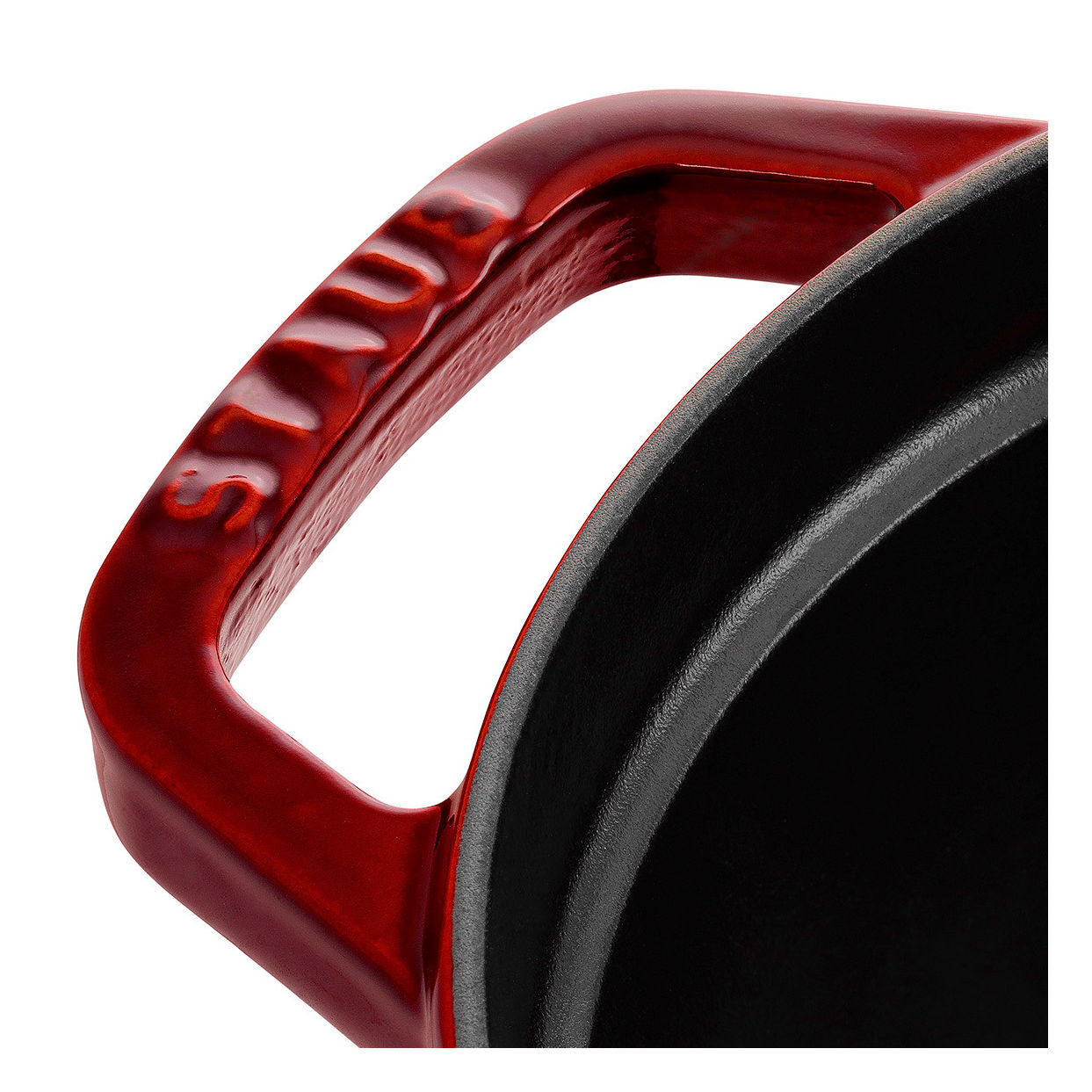 Cocotte 29 cm, oval, Grenadine-Rot, Gusseisen