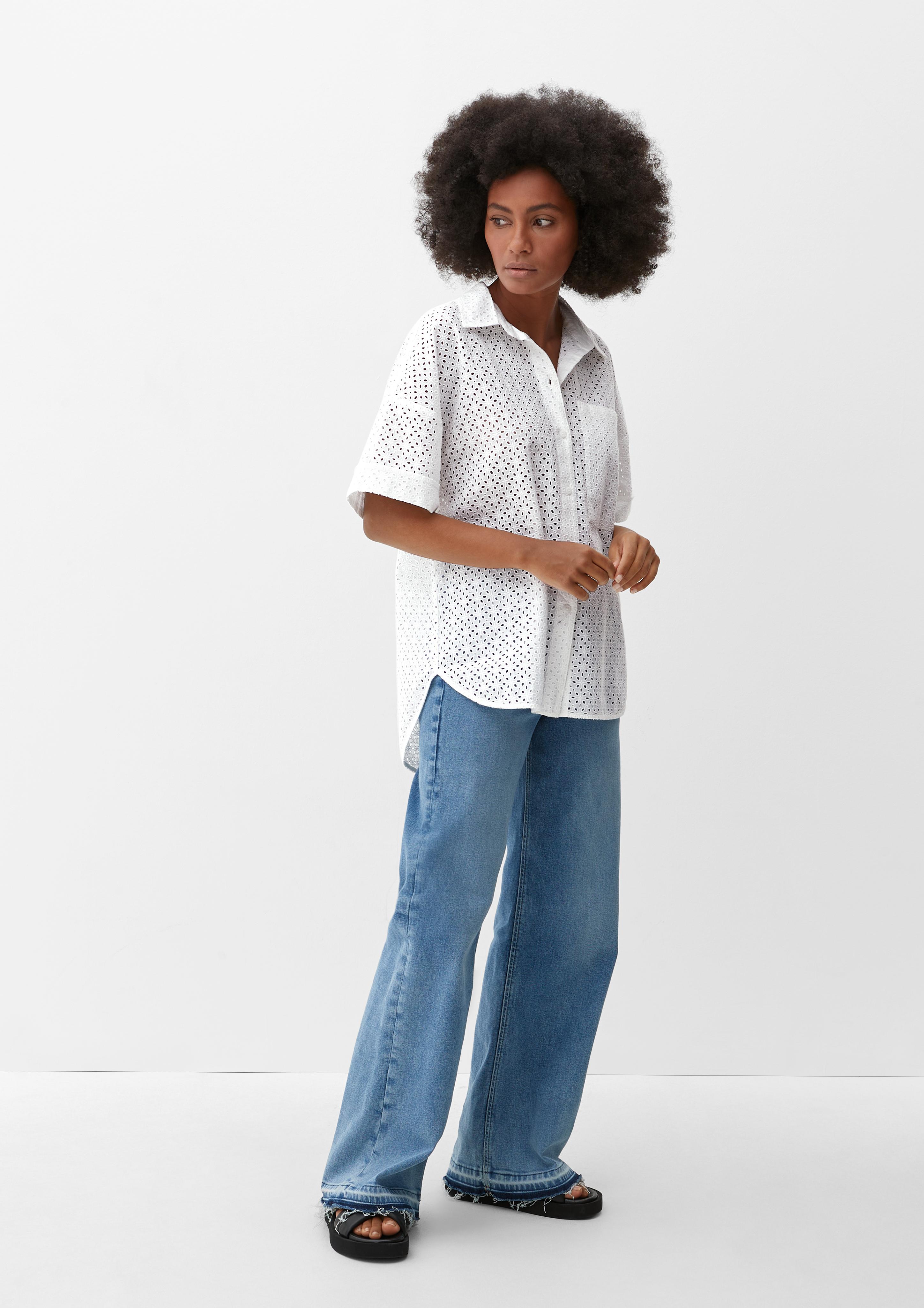 Bluse mit Lochmuster  2128390-01L4