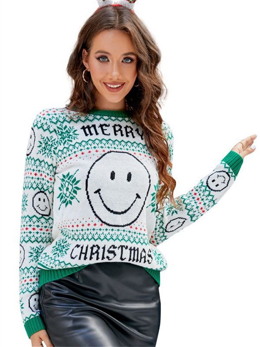 Ronner UG Strickpullover Weihnachtspullover Damenpullover Damen Winterpullover (1-tlg)