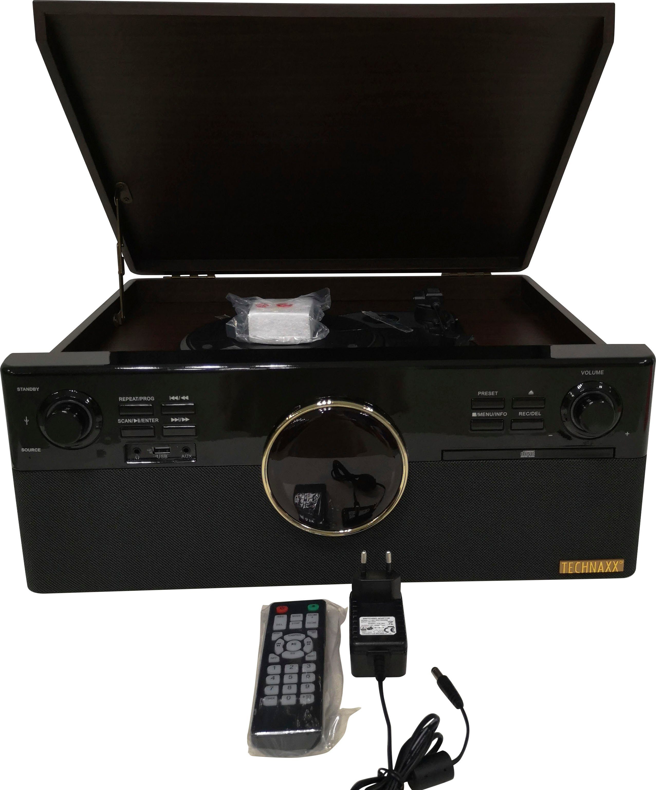 Technaxx DAB+ Bluetooth LP-Player TX-137 Multifunktionsspieler (Riemenantrieb, Bluetooth)