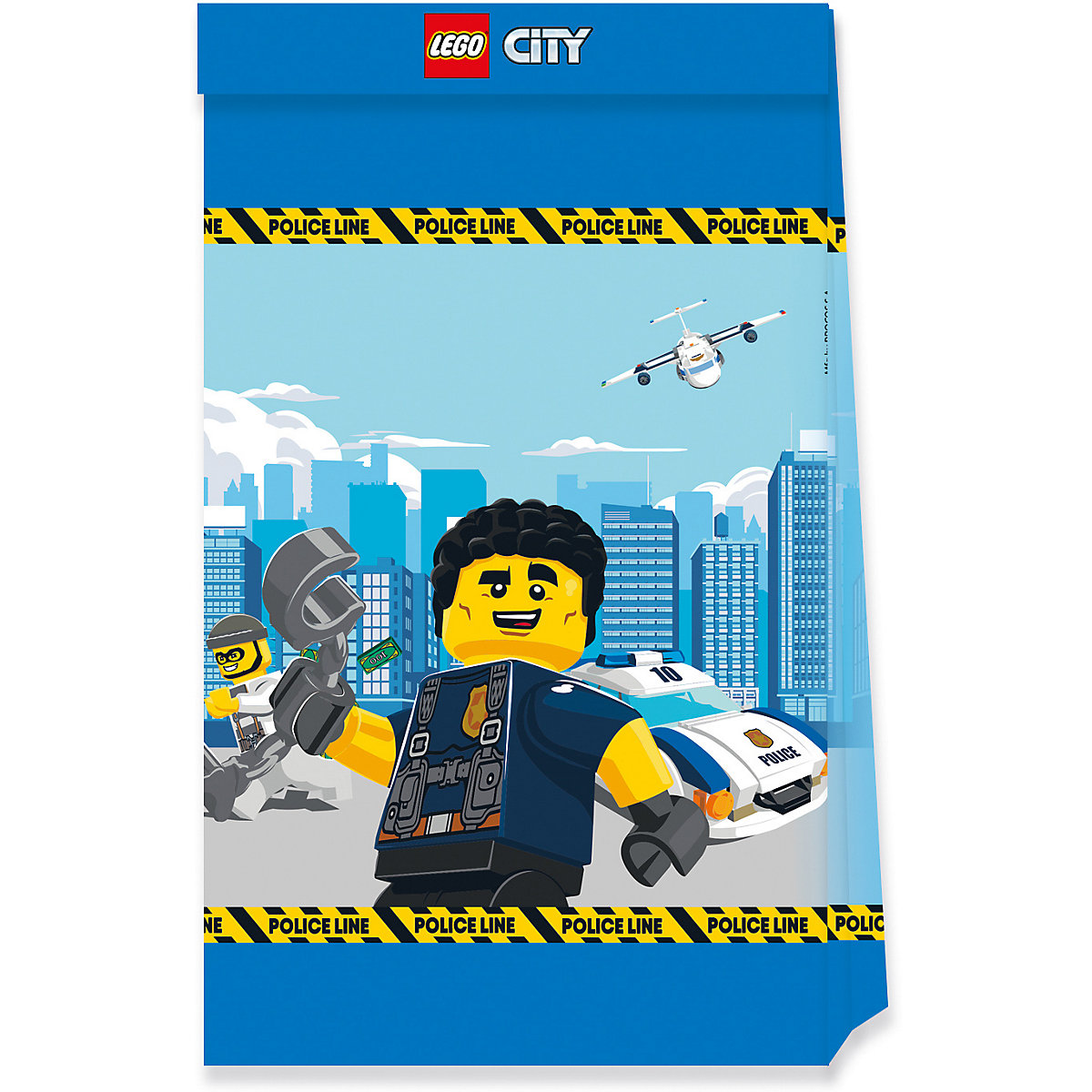 Mitgebseltüten Papier LEGO® CITY Police, 4 Stück
