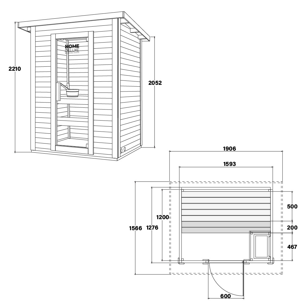 Home Deluxe Saunahaus TALO - M