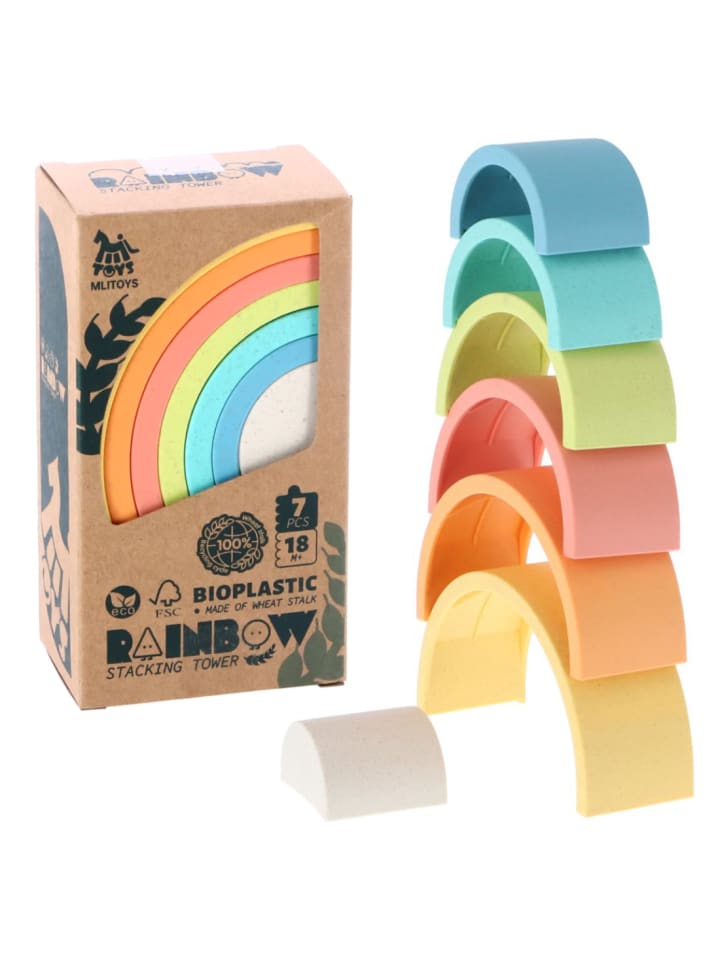 Otto Simon Stapelturm Regenbogenstapler Biokunststoff 7 Teile 18 Monate günstig kaufen onesize