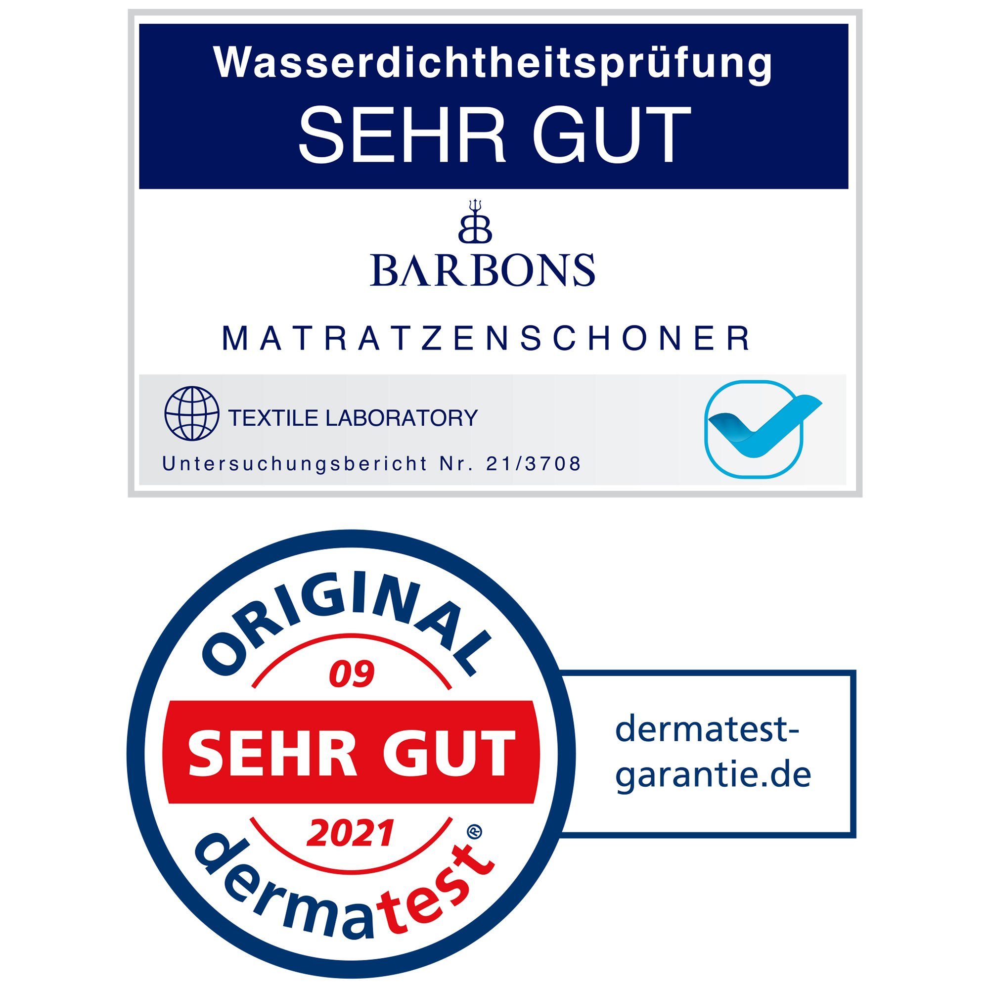 Matratzenschoner Matratzenauflage - Matratzenschutz in alle Größen Baumwolle BARBONS