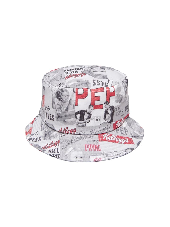 Only&Sons Hut Print Design Sommer Bucket Hat in Schwarz günstig kaufen onesize