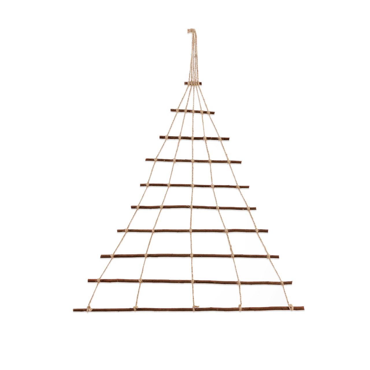 Pemicont Floranica Holzleiter für Adventskalender  60 x 70 cm - Holz Aufhängen von Weihnachtsschmuck