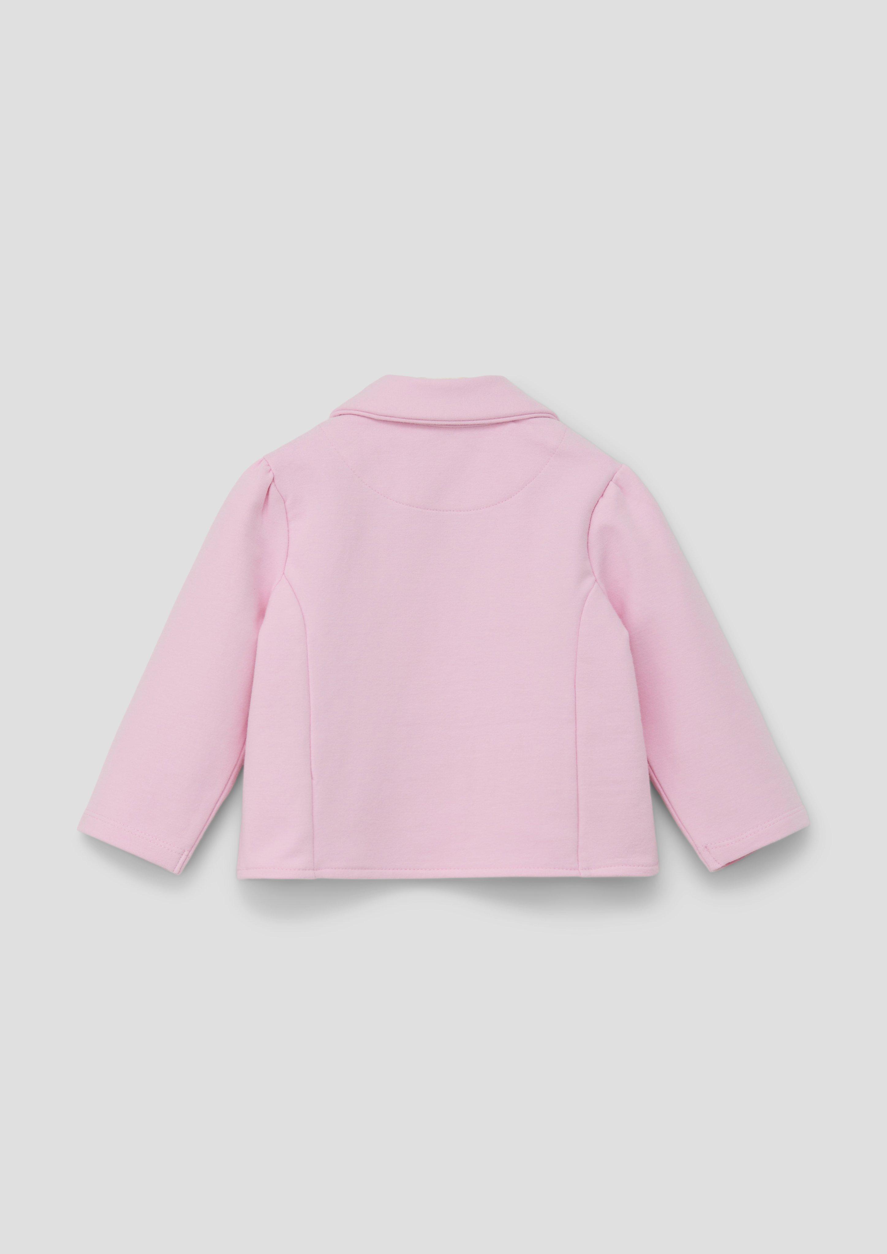 Sweat-Blazer mit Blümchen-Applikation  2145651-4073