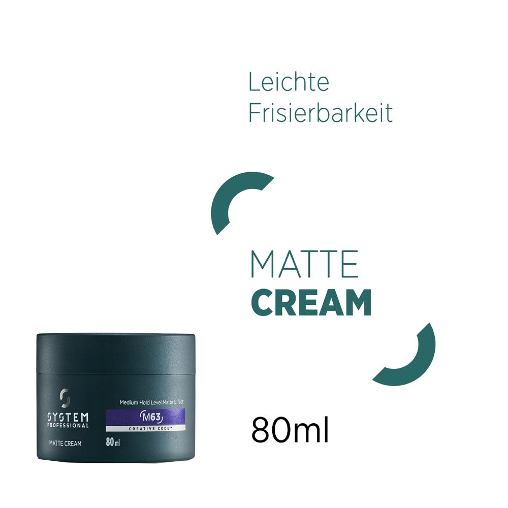 System Professional M63 System Man Matte Haarcreme für Männer 80 ml