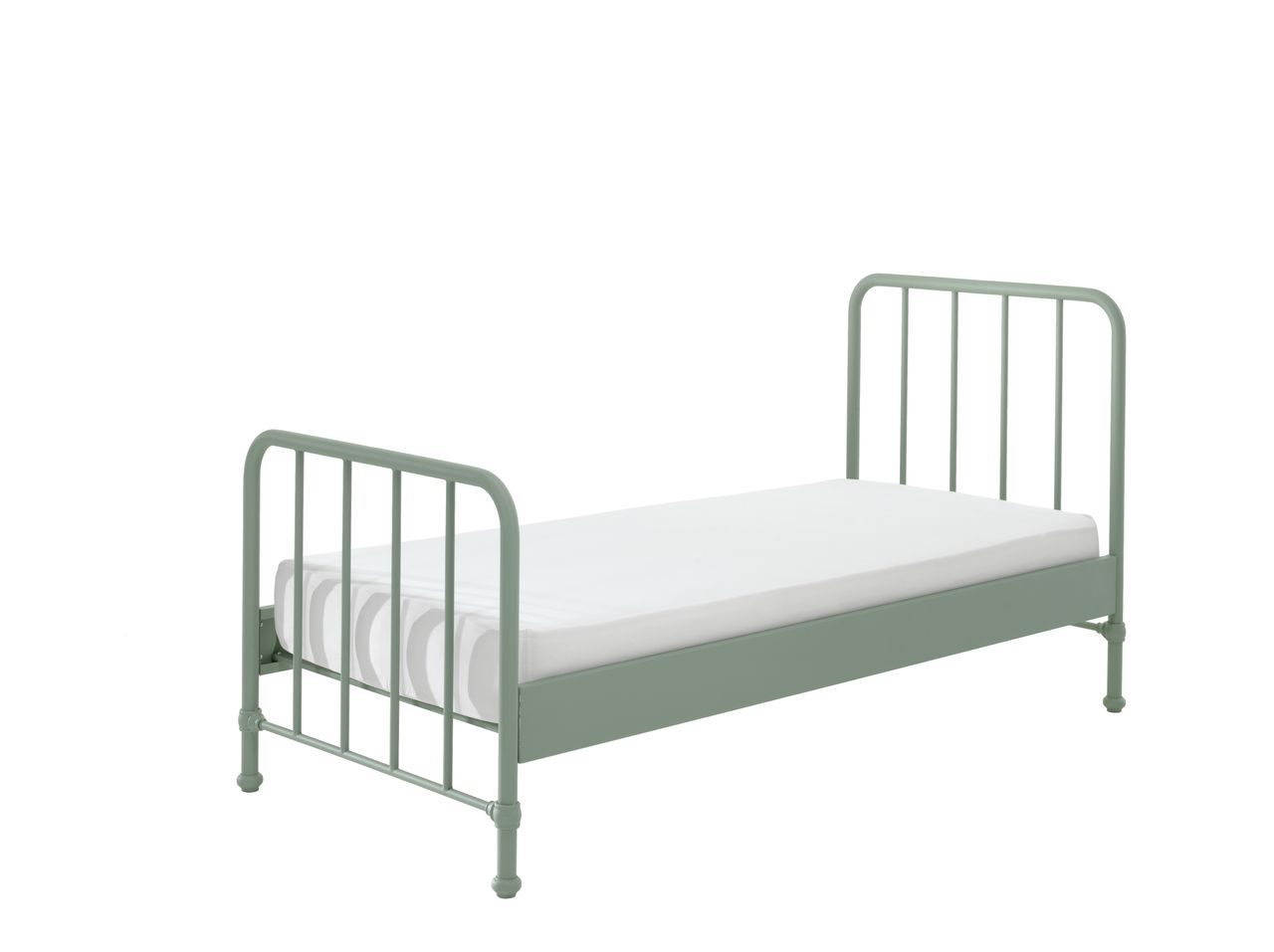 VIPACK BRONXX Metallbett im coolen Look Olive Grün matt, Liegefläche 90 x 200 cm