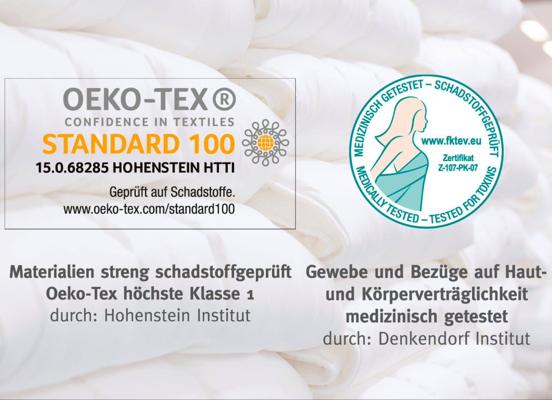 Kunstfaserbettdecke, Holstein Bio, Paradies, Bezug: 100% Baumwolle, optimale Temperatur- und Feuchtigkeitsregulierung