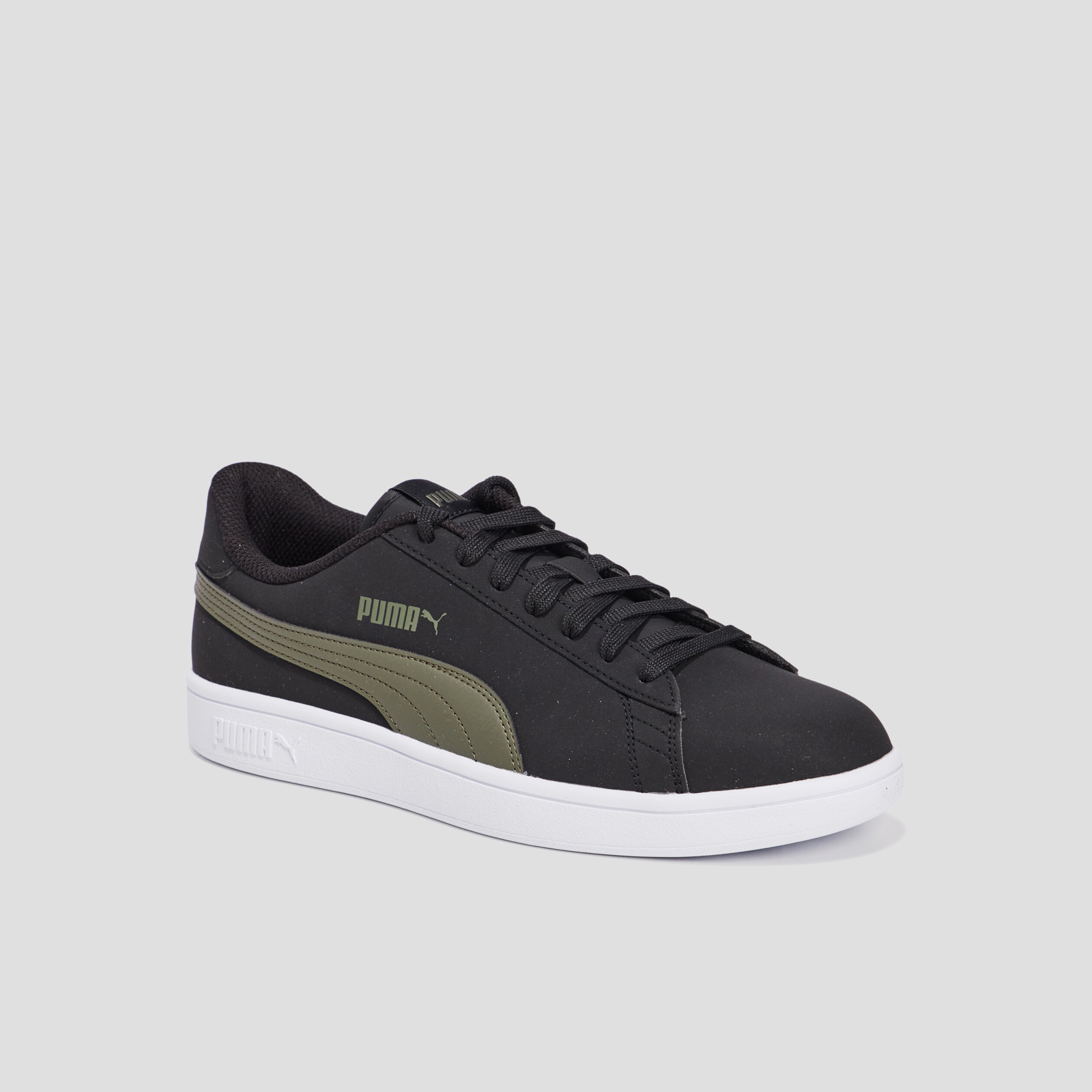Tennis à lacets Puma Smash noir homme | La Halle