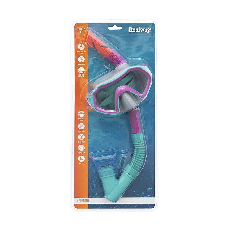 Bestway Dykkemaske 7 m/snorkel, Crusader