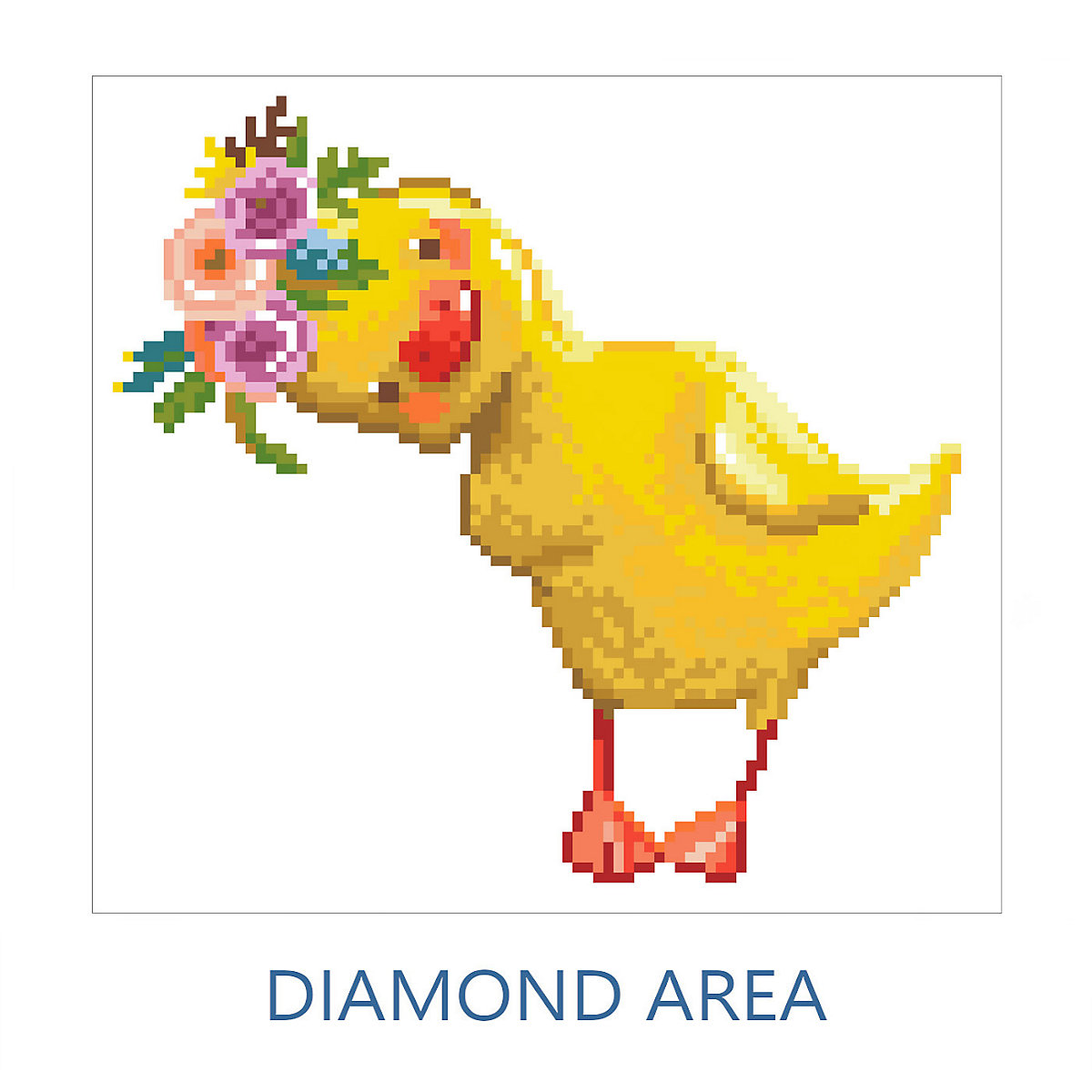 DIAMOND DOTZ® Original Diamond Painting Set Küken "Daisy" 25 x 23 cm ab 6 Jahren (DD3.031)