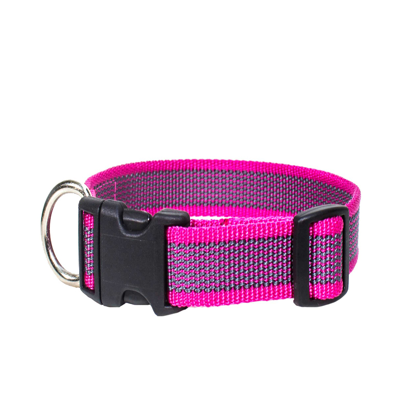 JULIUS-K9 Hundehalsbänder JULIUS-K9 Halsband 20mm x 27-42cm pink/ grau