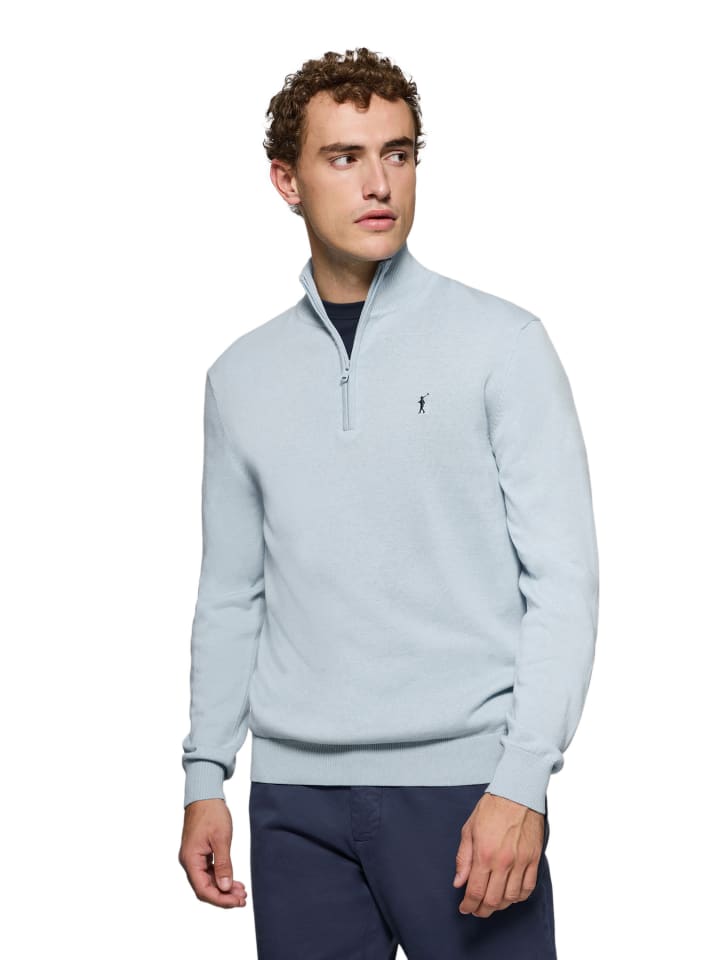 Polo Club Pullover in Babyblau günstig kaufen