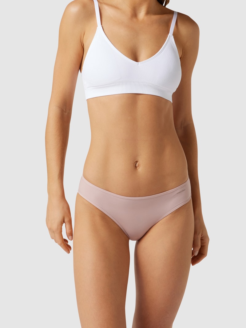 Slip mit Logo-Print in altrosa