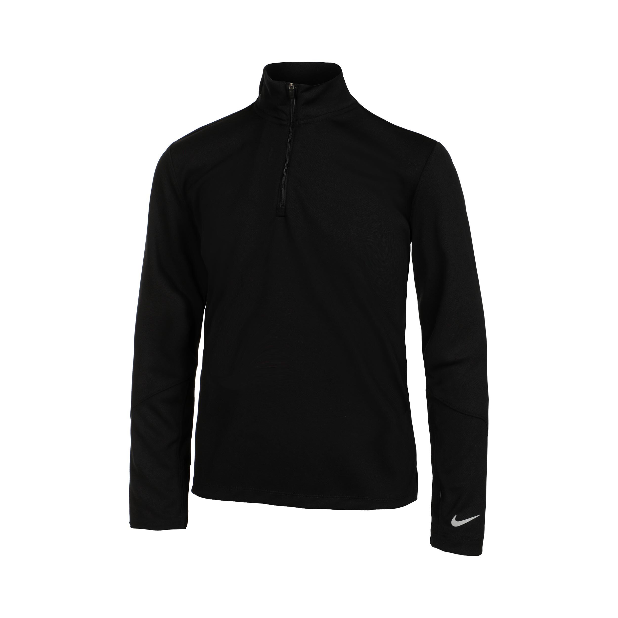 Dri-Fit UV Half-Zip Essential Longsleeve Jungen - Schwarz