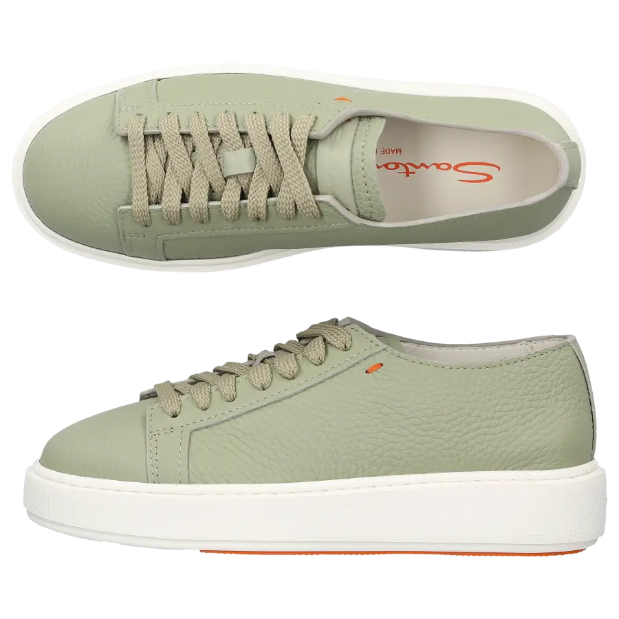 Santoni - Sneaker low 60919 Kalbsleder - grün