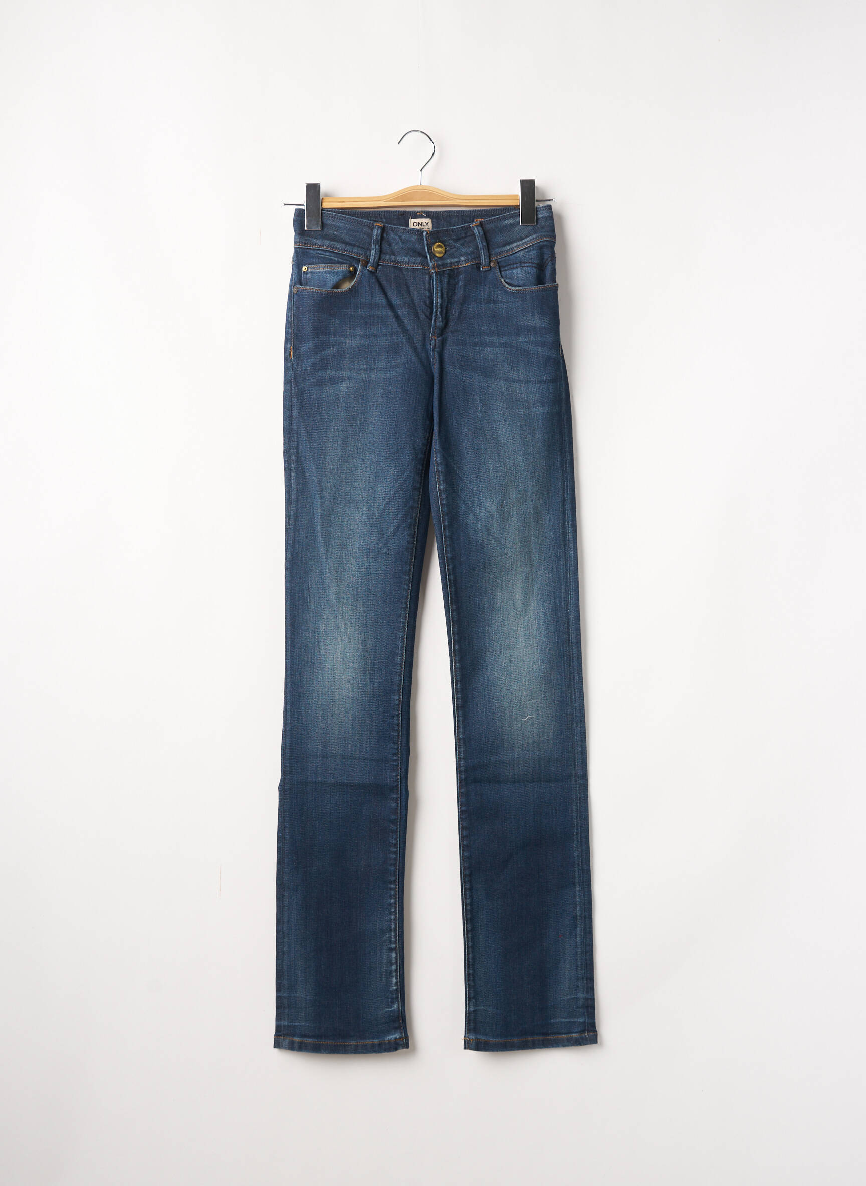 Only Jeans Coupe Droite Femme couleur bleu