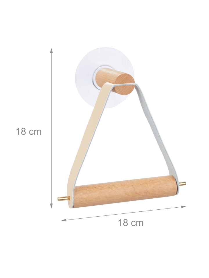 relaxdays Toilettenpapierhalter in Natur - (B)18 x (H)18 x (T)8 cm günstig kaufen onesize