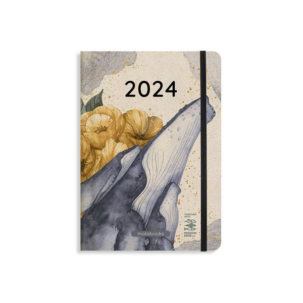 MATABOOKS - KALENDER SAMAYA 2024 FARBE: OCEANBLUE (DE/EN) - Kalender