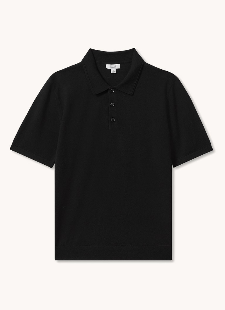 Polo Reiss Manor de malha fina e corte slim, confeccionada em lã merino.