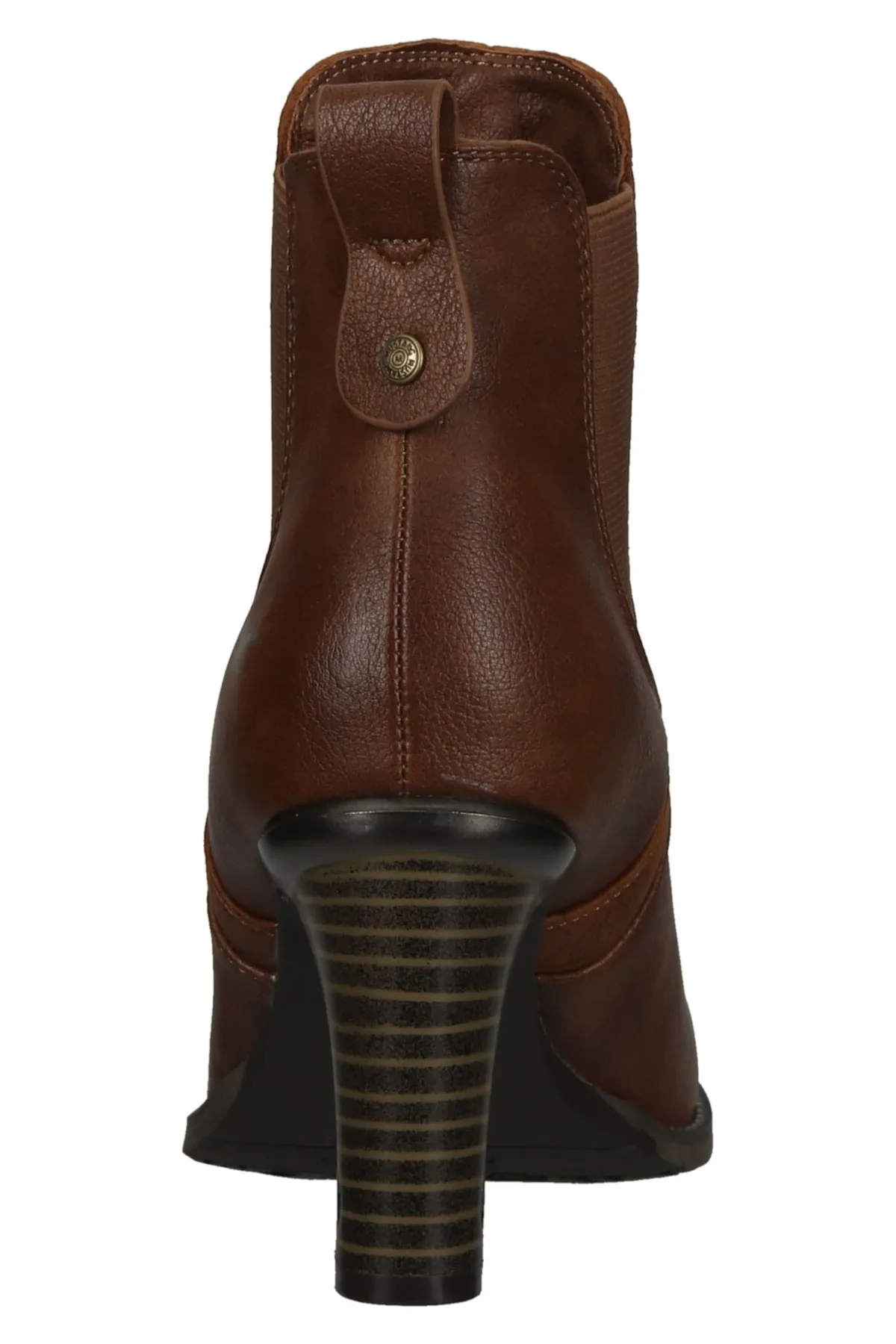 Mustang  Stiefelette - Braun - Blockabsatz