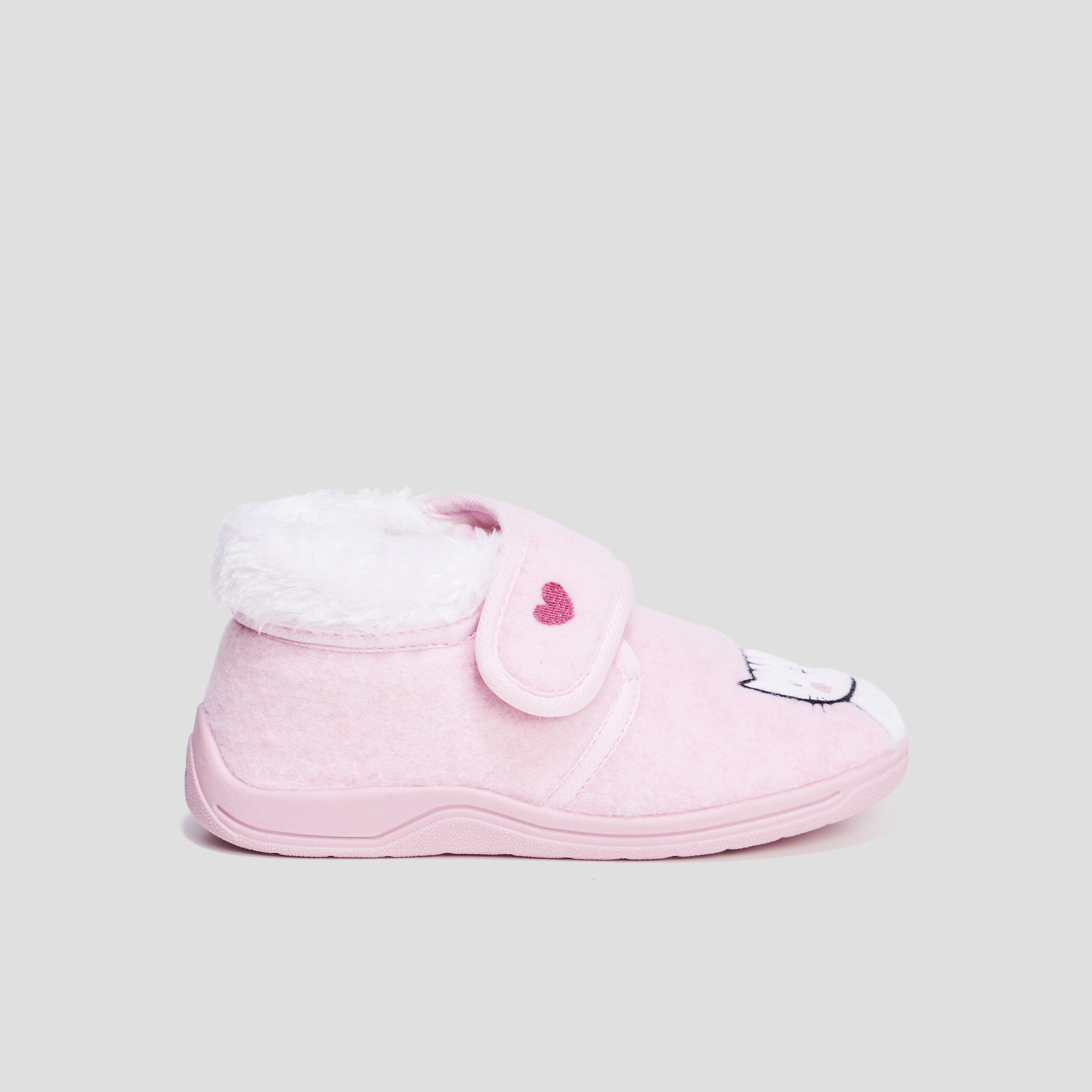 Chaussons bottillons fourrés rose fille | La Halle