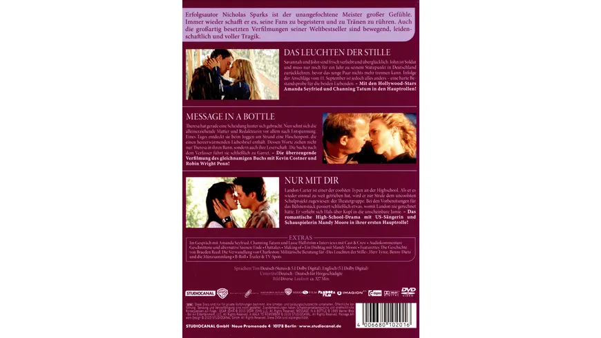 Nicholas Sparks Collection  [3 DVDs]