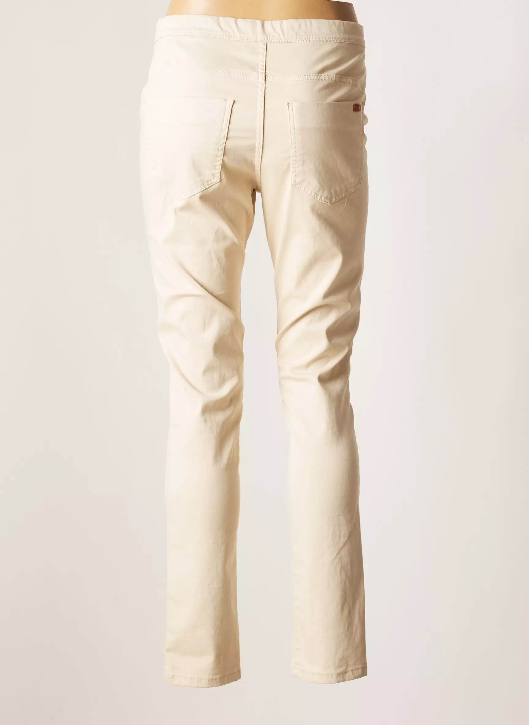 Tusach Pantalons Slim Femme couleur beige