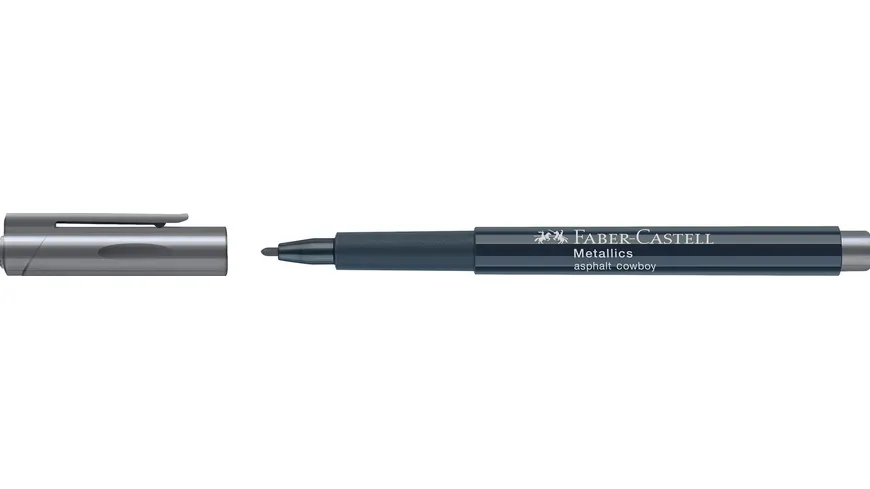 FABER-CASTELL Metallics Marker Farbe 275 asphalt cowboy
