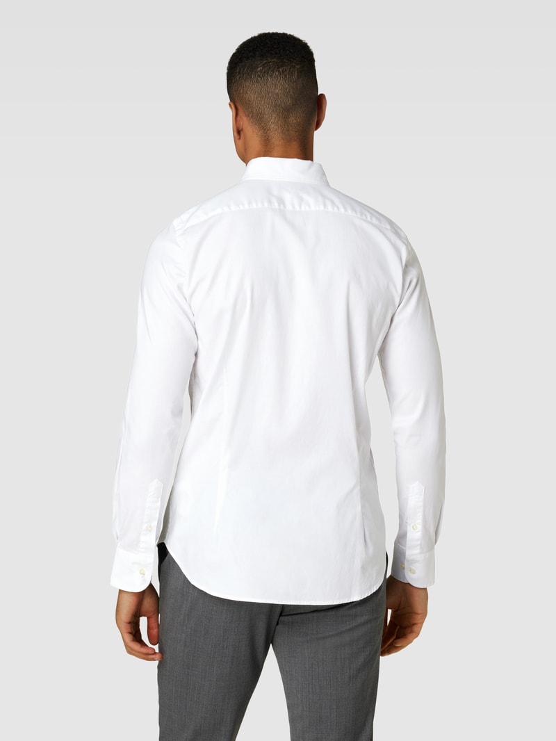 Freizeithemd mit Button-Down-Kragen in offwhite