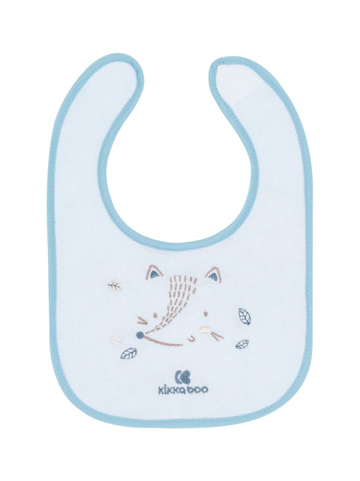 Kikkaboo Babylatz Little Fox 3-tlg Set in blau günstig kaufen onesize