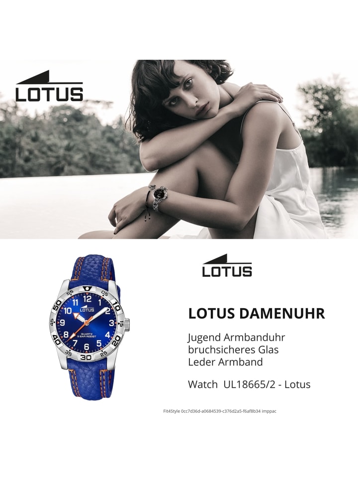 Lotus Analog-Armbanduhr Lotus Junior blau mittel (ca. 34mm) günstig kaufen onesize