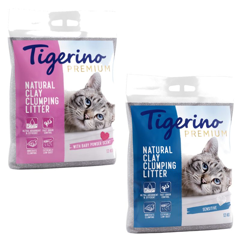 Tigerino Premium Katzenstreu 2 x 12 kg - Sparpaket