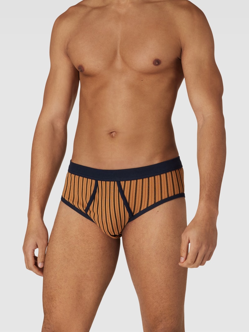 Slip mit elastischem Bund in camel
