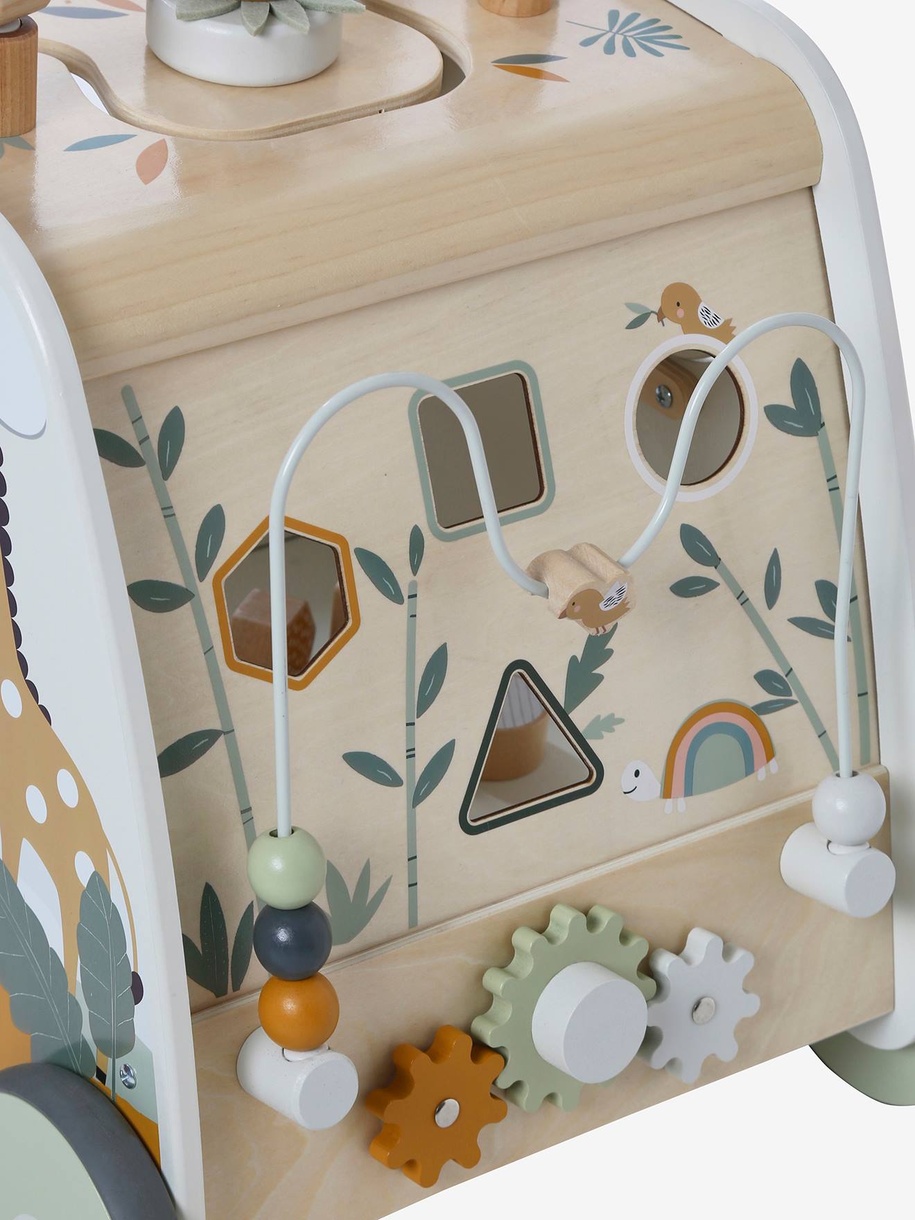 Chariot de marche multi-activités Tanzanie en bois FSC® vert