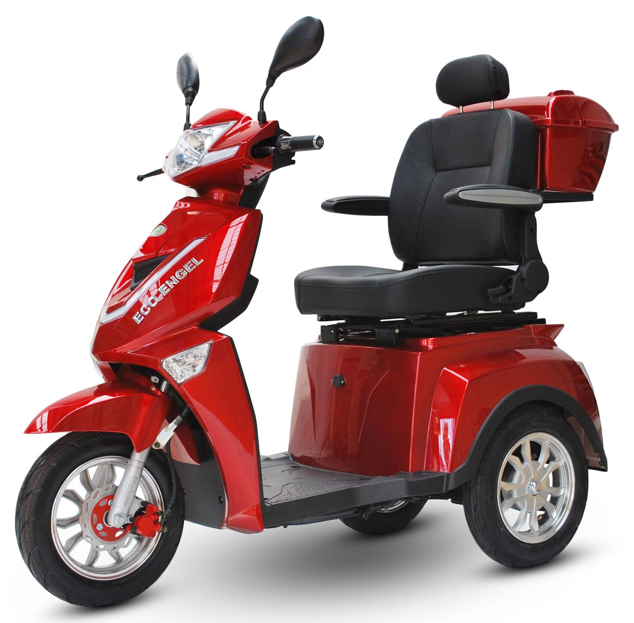 ECO ENGEL Senioren Roller ECO ENGEL 504 Rot, Blei Akku, 25 KM/H