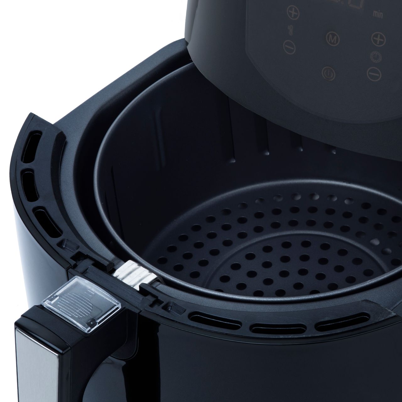 H.Koenig Elektrische Fritteuse FRY800, 1400 W, 4 L, bis zu 200°C, Kunststoff, Schwarz