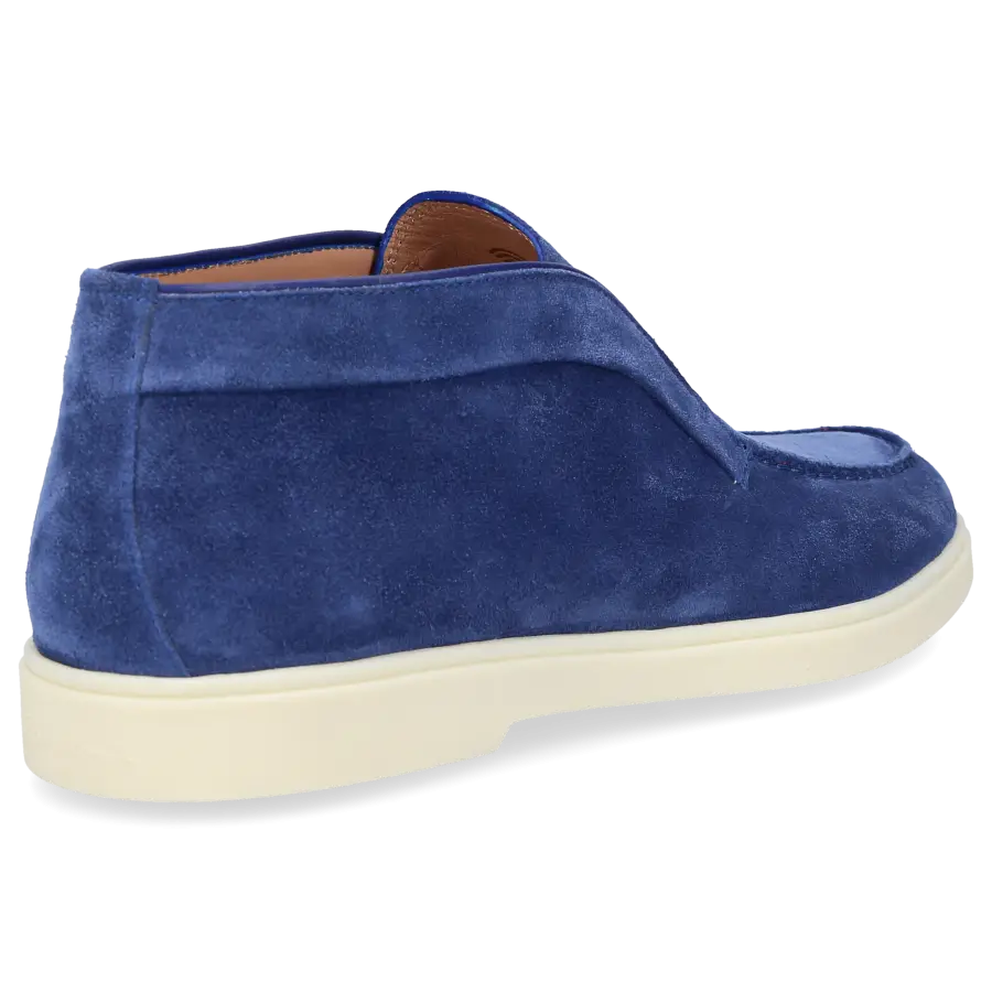 Santoni - Stiefeletten DESERT BOOT Veloursleder - blau