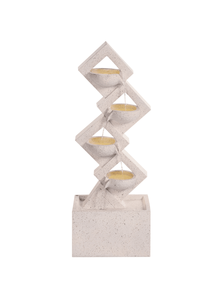 Beliani Gartenbrunnen SHEGAR in Beige - (W) 25 x (H) 110 x (L) 40 cm günstig kaufen onesize
