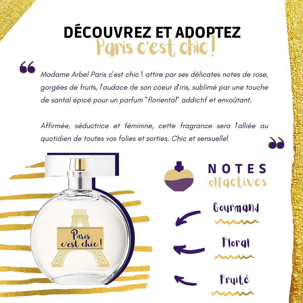 christine arbel Madame Arbel Paris c'est chic EDT 75ml EAU DE TOILETTE